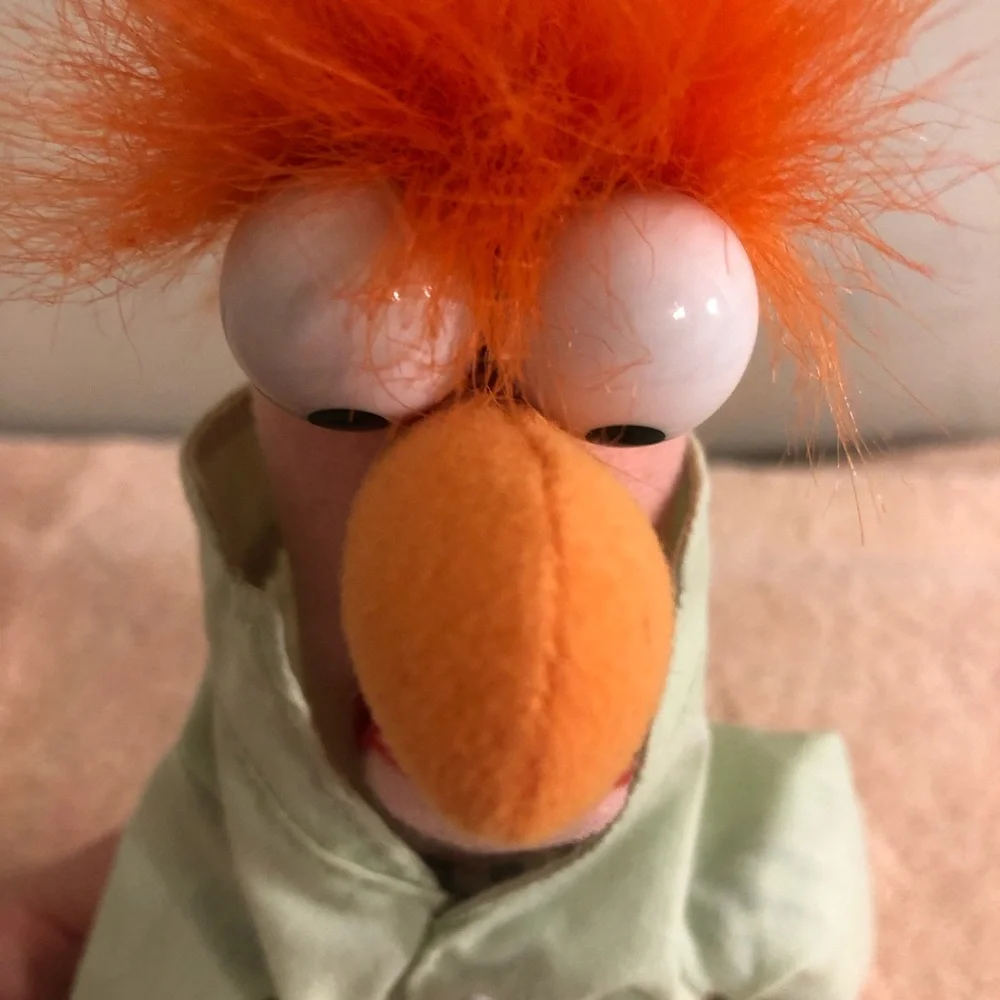 Genuine Disney Parks Muppets Beaker Beanie Plush 12”